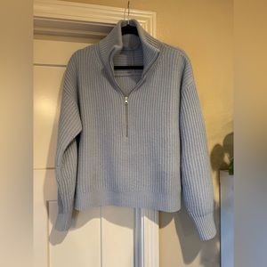 Everlane Felted Merino Half Zip Sweater